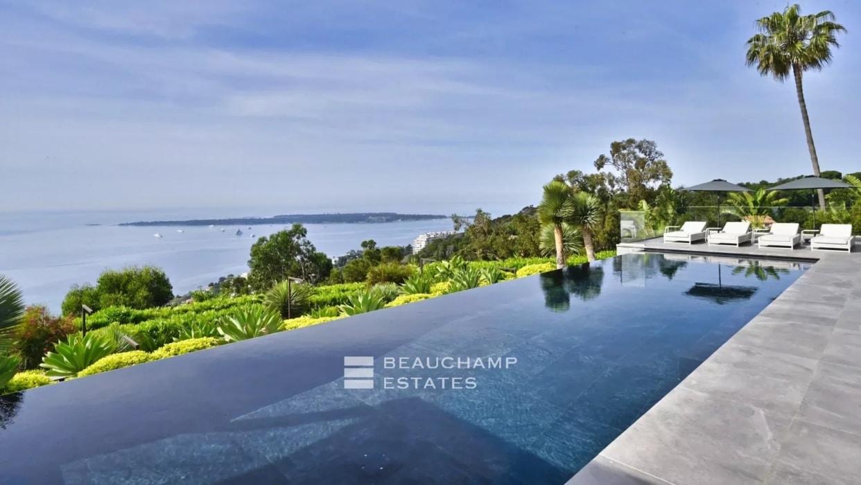 SUPER CANNES - Contemporary Villa with Panoramic Sea View 2024